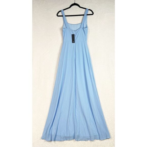 Lulus Remarkable Arrival Powder Blue Sleeveless Maxi Dress Size XS NWT - Picture 8 of 11